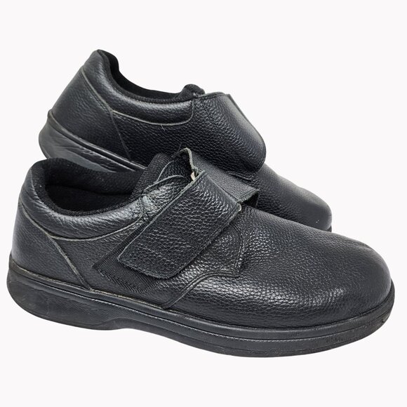 Orthofeet 510 Broadway Mens Size 12 D Black Leather Orthopedic Arch Support Shoe - Picture 2 of 7